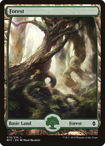 Forest (270) (Full Art) [Battle for Zendikar] 