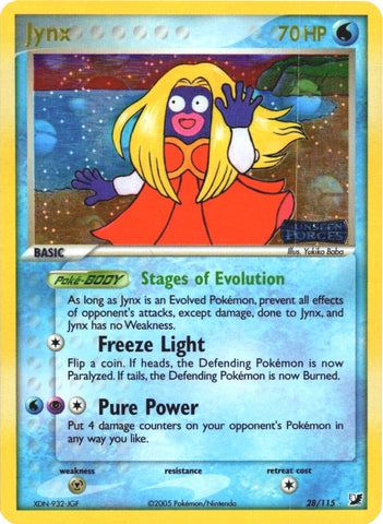 Jynx (28/115) (Stamped) [EX: Unseen Forces] 