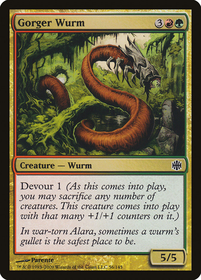 Gorger Wurm [Alara Reborn] 