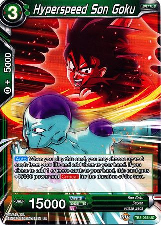 Hyperspeed Son Goku (TB3-036) [Clash of Fates] 