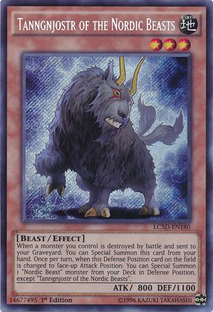 Tanngnjostr of the Nordic Beasts [LC5D-EN180] Secret Rare 