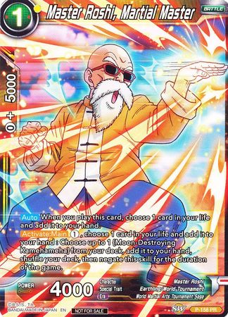 Master Roshi, Martial Master (Power Booster: World Martial Arts Tournament) (P-158) [Promotion Cards] 