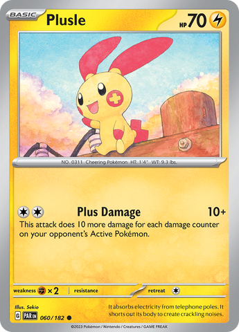 Plusle (060/182) [Scarlet &amp; Violet: Paradox Rift] 