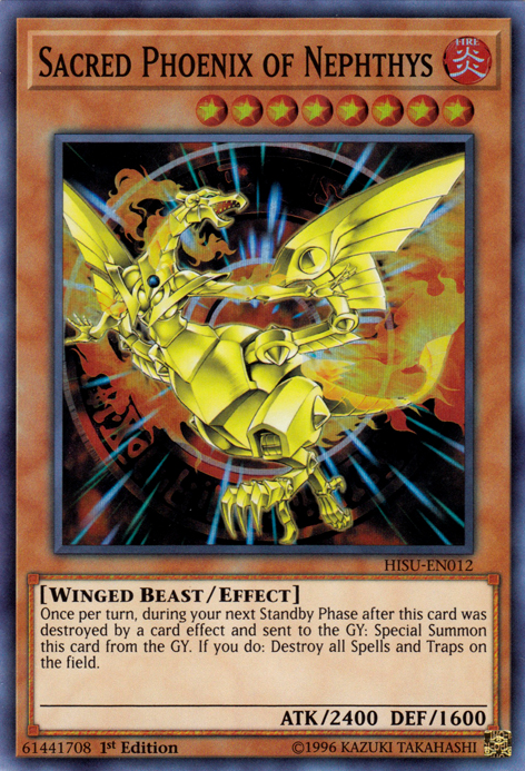 Sacred Phoenix of Nephthys [HISU-EN012] Super Rare 
