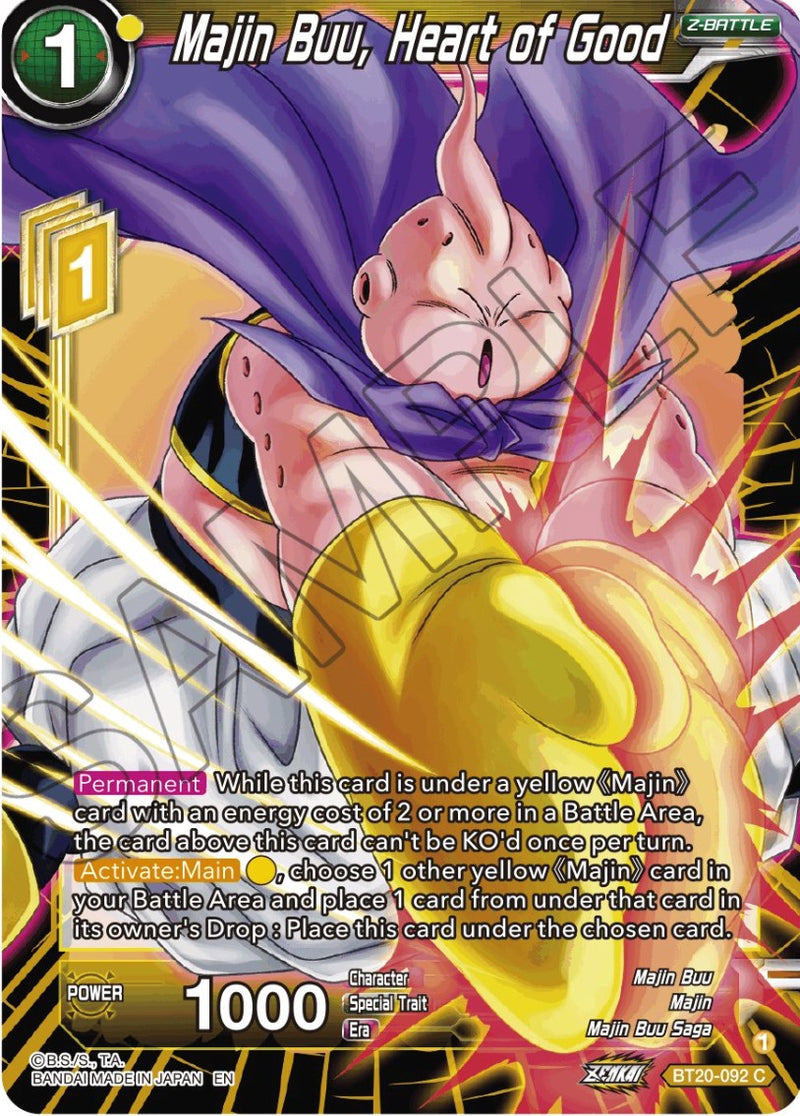 Majin Buu, Heart of Good (BT20-092) [Power Absorbed] 