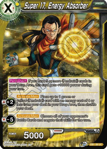 Super 17, Energy Absorber (EB1-039) [Battle Evolution Booster] 