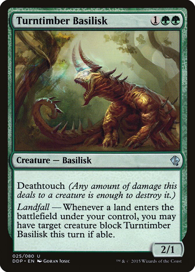 Turntimber Basilisk [Duel Decks: Zendikar vs. Eldrazi] 