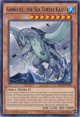 Gameciel, the Sea Turtle Kaiju [MP16-EN164] Rare 