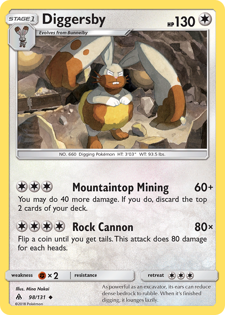Diggersby (98/131) [Sun &amp; Moon: Forbidden Light] 