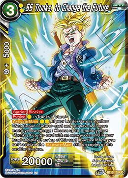 SS Trunks, to Change the Future (Uncommon) (BT13-102) [Supreme Rivalry] 