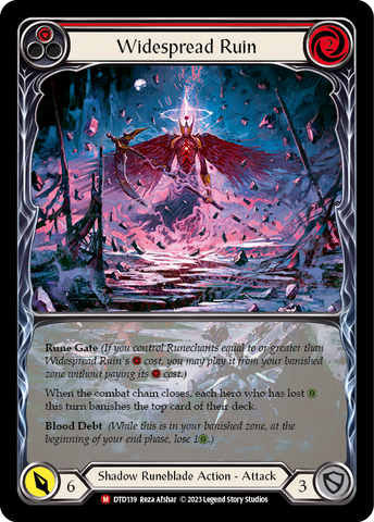 Widespread Ruin (Extended Art) [DTD139] (Dusk Till Dawn) Rainbow Foil 