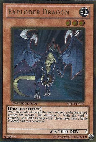 Exploder Dragon [GLD3-EN012] Gold Rare 
