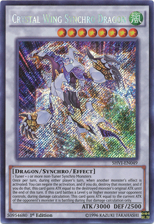 Crystal Wing Synchro Dragon [SHVI-EN049] Secret Rare 