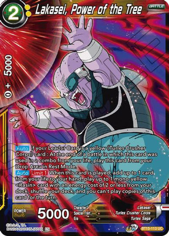 Lakasei, Power of the Tree (BT15-113) [Saiyan Showdown] 