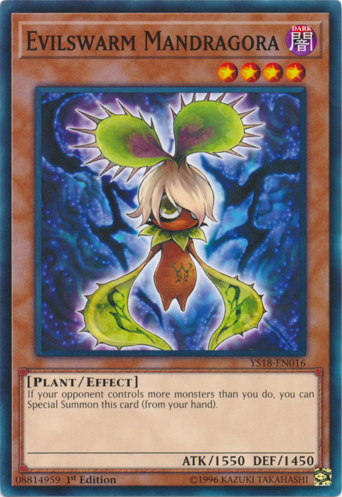 Evilswarm Mandragora [YS18-EN016] Common 