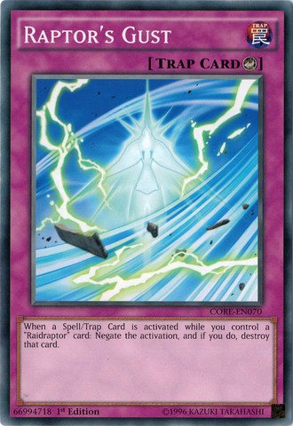 Raptor's Gust [CORE-EN070] Common 