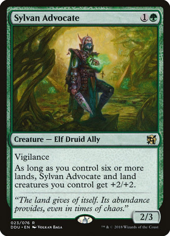 Sylvan Advocate [Duel Decks: Elves vs. Inventors] 