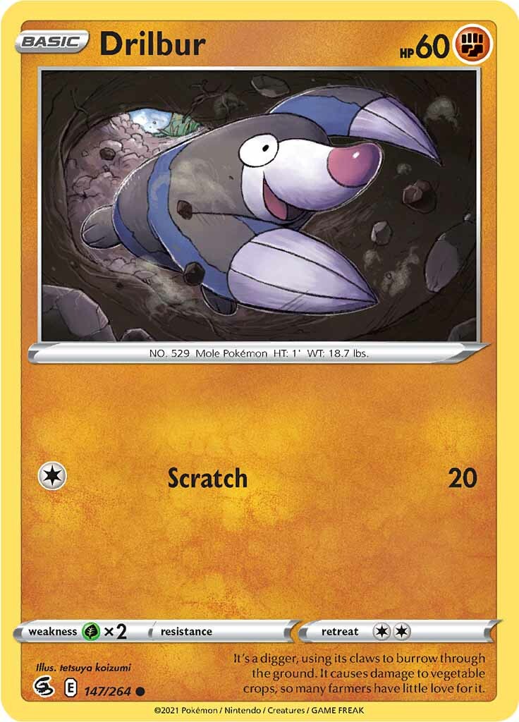 Drilbur (147/264) [Sword &amp; Shield: Fusion Strike] 