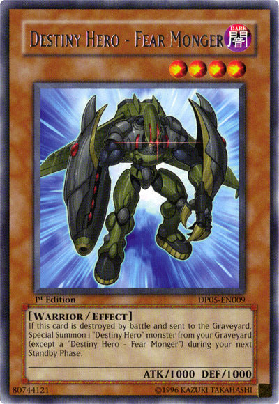 Destiny Hero - Fear Monger [DP05-EN009] Rare 