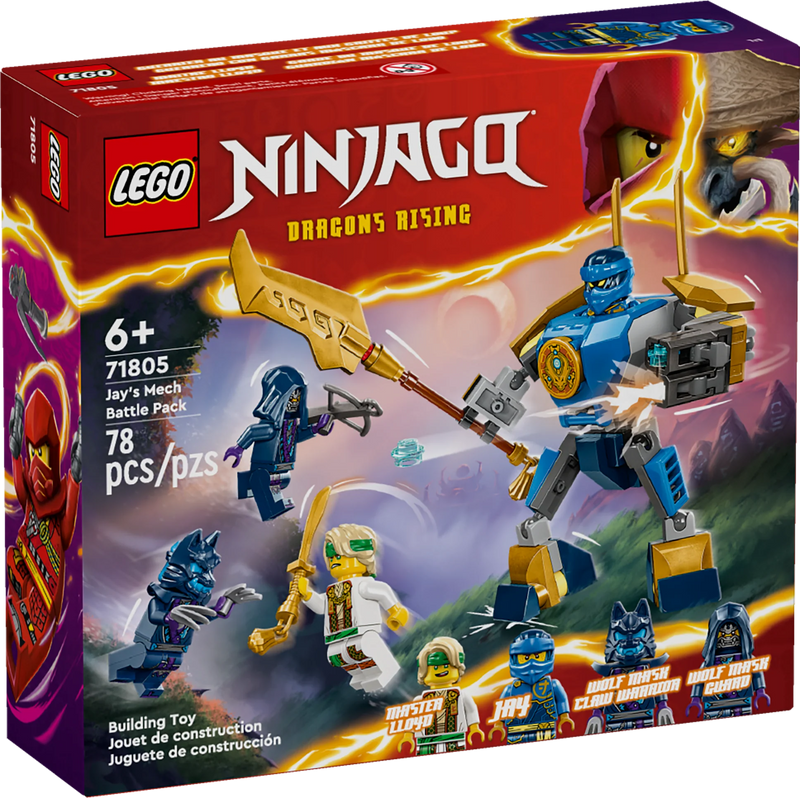 LEGO® NINJAGO® Pack de combat ninja Jay's Mech 71805