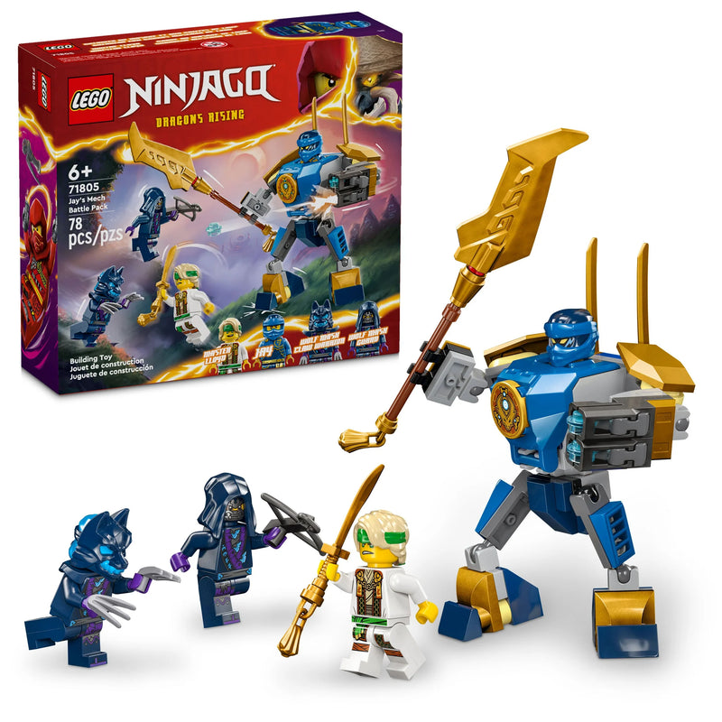 LEGO® NINJAGO® Pack de combat ninja Jay's Mech 71805