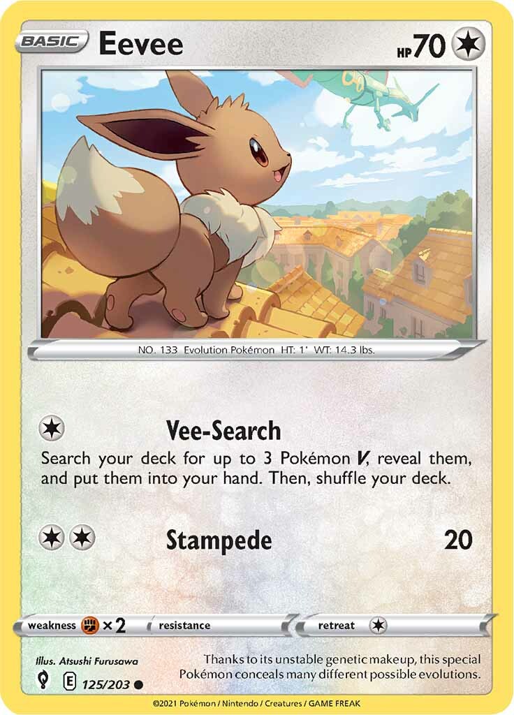 Eevee (125/203) [Sword &amp; Shield: Evolving Skies] 