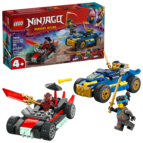 LEGO® NINJAGO® Rogue vs. Drix Race Car Duel Set 71840