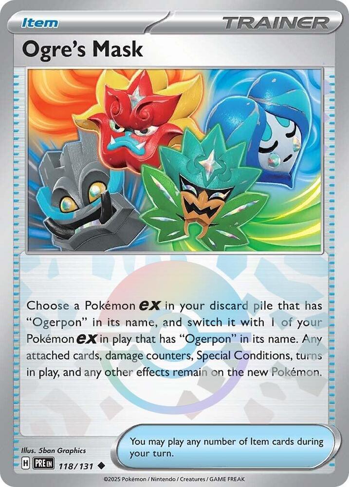 Ogre's Mask (118/131) (Poke Ball Pattern) [Scarlet &amp; Violet: Prismatic Evolutions] 