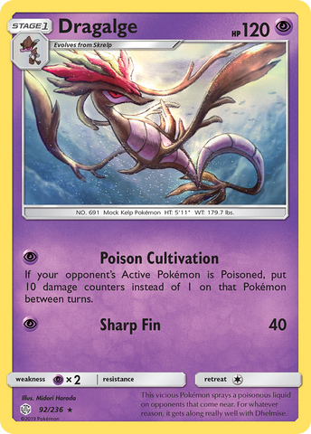 Dragalge (92/236) [Sun &amp; Moon: Cosmic Eclipse] 