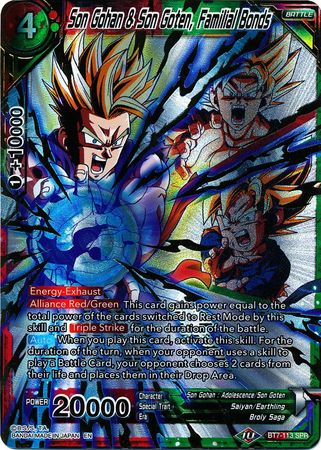 Son Gohan &amp; Son Goten, Family Bonds (SPR) (BT7-113) [Assault of the Saiyans] 