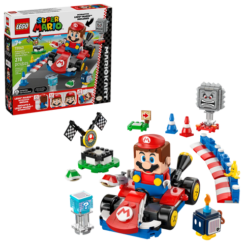 LEGO® Mario Kart™ Interactive Mario™ &amp; Standard Kart Set 72043
