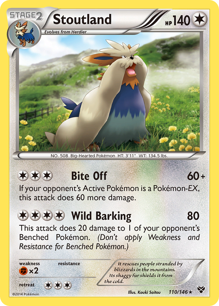 Stoutland (110/146) [XY: Base Set] 