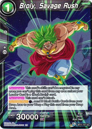 Broly, Savage Rush (BT11-147) [Vermilion Bloodline 2nd Edition] 
