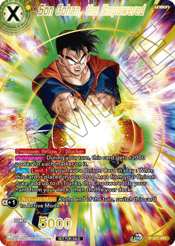 Son Gohan, the Empowered (Gold Stamped) (P-377) [Promotion Cards] 
