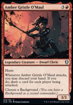 Amber Gristle O'Maul [Commander Legends: Battle for Baldur's Gate] 