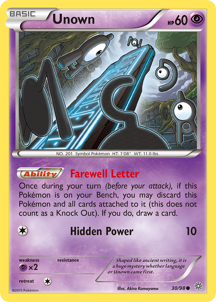 Unown (30/98) [XY: Ancient Origins] 