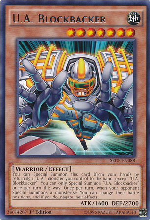 UA Blockbacker [SECE-EN088] Rare 