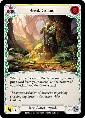 Break Ground (Yellow) [ELE132] (Tales of Aria) 1st Edition Normal 