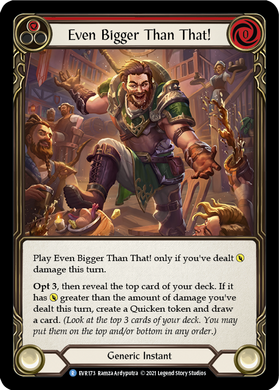 Even Bigger Than That! (Red) [EVR173] (Everfest) 1st Edition Rainbow Foil 