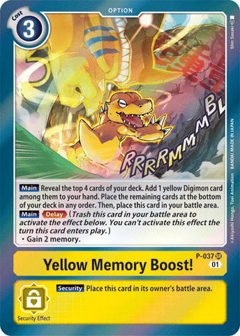 Yellow Memory Boost! [P-037] [Promotional Cards] 