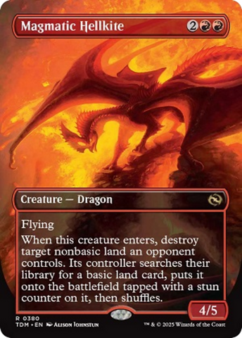 Magmatic Hellkite (Borderless) [Tarkir: Dragonstorm] 