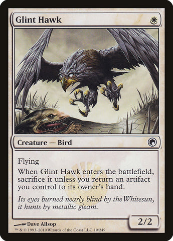 Glint Hawk [Scars of Mirrodin] 
