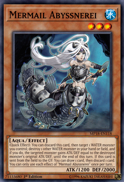 Mermail Abyssnerei [MP18-EN118] Common 