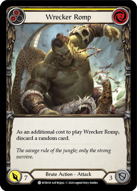 Wrecker Romp (Yellow) [U-WTR030] (Welcome to Rathe Unlimited) Unlimited Rainbow Foil 