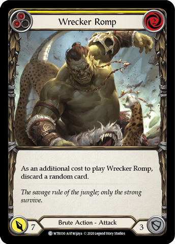 Wrecker Romp (Yellow) [U-WTR030] (Welcome to Rathe Unlimited) Unlimited Rainbow Foil 