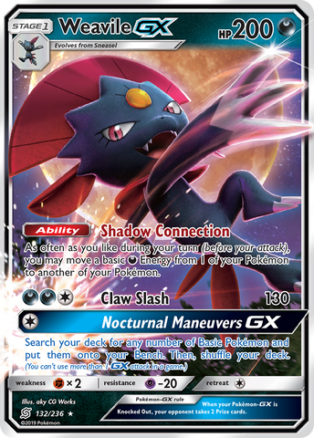 Weavile GX (132/236) [Sun &amp; Moon: Unified Minds] 
