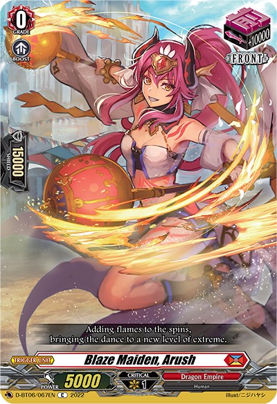 Blaze Maiden, Arush (D-BT06/067EN) [Blazing Dragon Reborn] 