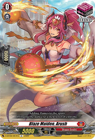 Blaze Maiden, Arush (D-BT06/067EN) [Blazing Dragon Reborn] 