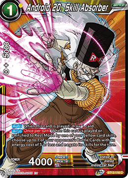 Android 20, Skill Absorber (Common) (BT13-116) [Supreme Rivalry] 