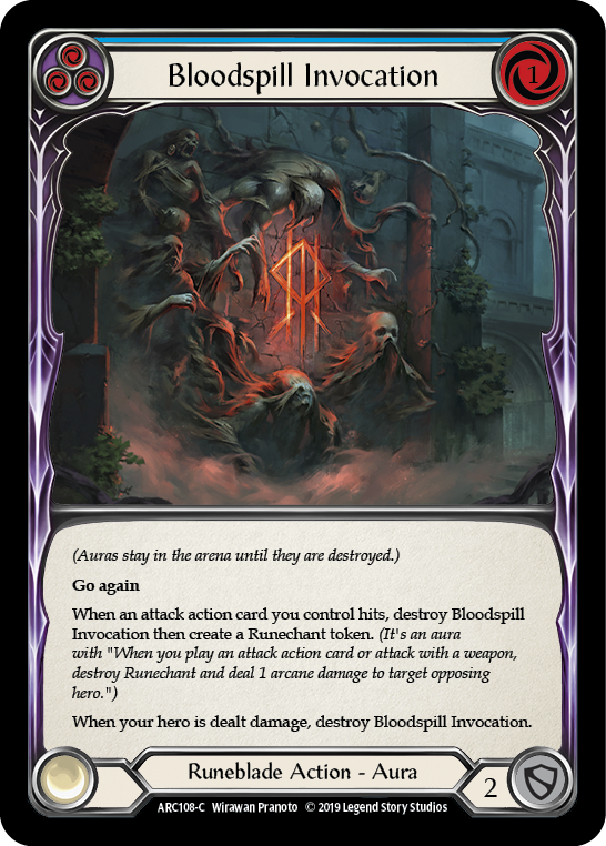 Bloodspill Invocation (Blue) [ARC108-C] (Arcane Rising) 1st Edition Normal 